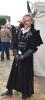 Long black gothic medieval coat Velvet Punk Rave