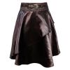 Long steampunk brown skirt wi...