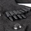 STEAMPUNK STORY Y-582BK Veste noire mixte avec balles dcoratives, capuche, zip et boutons Punk Rave