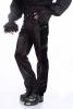 STEAMPUNK STORY P050093 BK-Velvet Black pants with floral pattern on site, elegant gothic steampunk