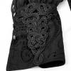 STEAMPUNK STORY Y-643/BK Transparent black shirt V collar with frilly lace Punk Rave