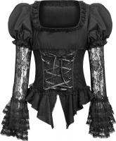STEAMPUNK STORY LT-007 Gothic lolita top with removable sleeves, gothic elegant aristocrat, Punk Rave