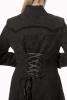 STEAMPUNK STORY JT6034 Black vintage floral pattern coat jacket with lace and lacing, elegant romantic gothic