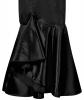STEAMPUNK STORY Robe corset satin noir lgante gothique chic et longue jupe, robe de soire 269