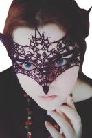 STEAMPUNK STORY Venetian Gothic wolf fox black lace Mask, costume, elegant, masked ball