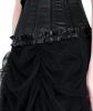 STEAMPUNK STORY Robe corset satin noir lgante jupe en tulle et baleines mtal lgant gothique burlesque