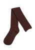 STEAMPUNK STORY Chocolat Dark brown over knee high socks with cross mesh, casual fashion schoolgirl