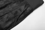 STEAMPUNK STORY K-391BK WK-391XCF-BK Pantalon vas noir effet jupe  large ceinture et boutons, gothique lgant, Punk Rave