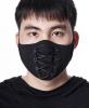 STEAMPUNK STORY WS-381BK Masque en tissu noir avec laage dcoratif, mode