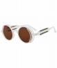Brown round Sunglasses tran...