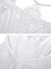 STEAMPUNK STORY DW594WH White elegant velvet dress with embroidery, Darkinlove