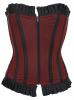 Black overbust corset with re...