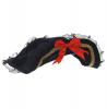 STEAMPUNK STORY Black pirate hat with red bows, black lace and gold strip