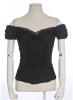 Bustier chemise noire gothique steampunk spcial serre taille RQBL