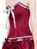 STEAMPUNK STORY Robe corset satin bordeau rouge vin lgant burlesque vintage pinup