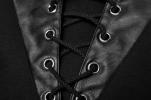 STEAMPUNK STORY T-514 OT-514WYM-BK Top pull noir homme avec capuche et laage, gothique, Punk Rave