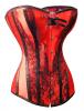 Red Corset with black lace