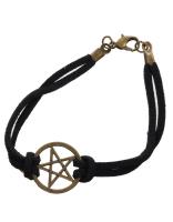 STEAMPUNK STORY Old Gold bracelet with pentacle