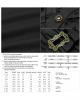 STEAMPUNK STORY Y-1276BK WY-1276CDF Chemise noire  manches courtes bouffantes et bijoux, lgant Punk Rave Size Chart